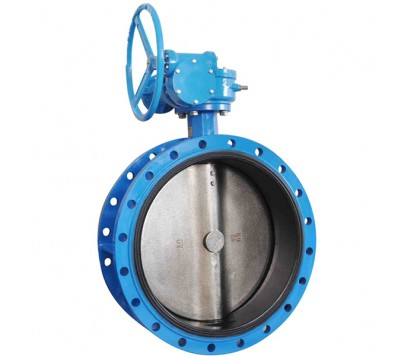Double flanged butterfly valve
