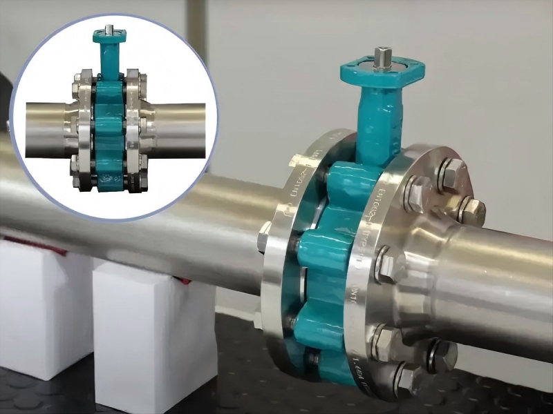 Installation process of lug butterfly valve